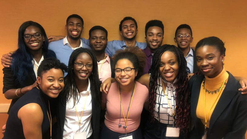 Students of the Columbia Engineering chapter of the National Society of Black Engineers