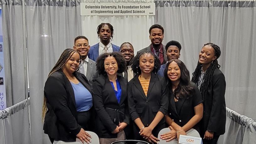 National Society of Black Engineers leadership at Columbia University