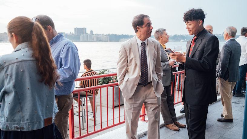 Columbia Engineering alumni at the 2023 Chelsea Piers Reception