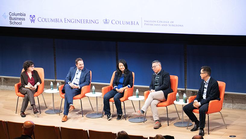 The panel on generative AI and healthcare. 