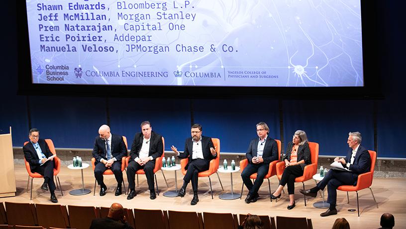 The panel on generative AI and finance. 