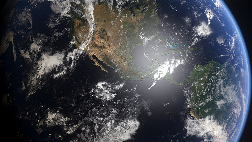 An image of the Earth from space