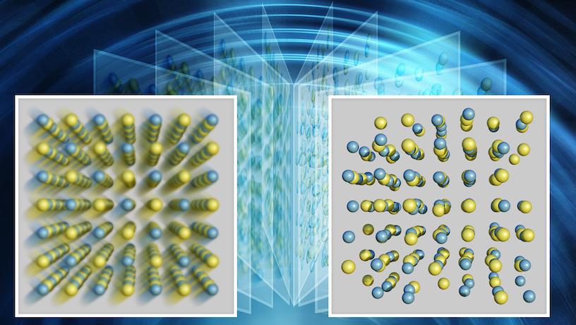 An image depicting atomic structures