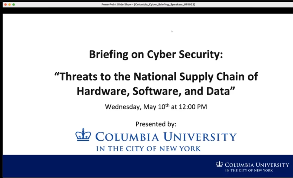 cybersecurity briefing 