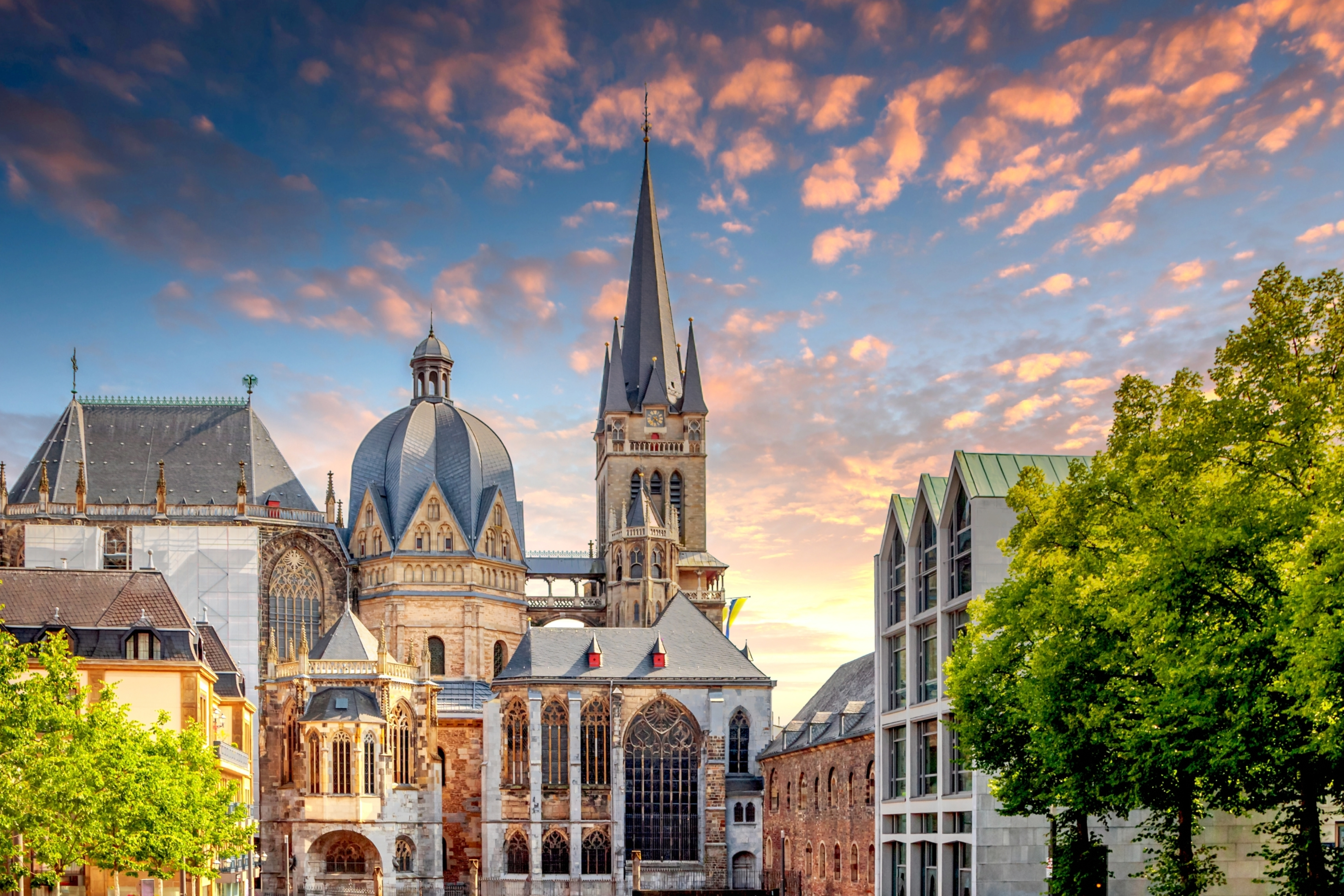 The old city of Aachen, Germany