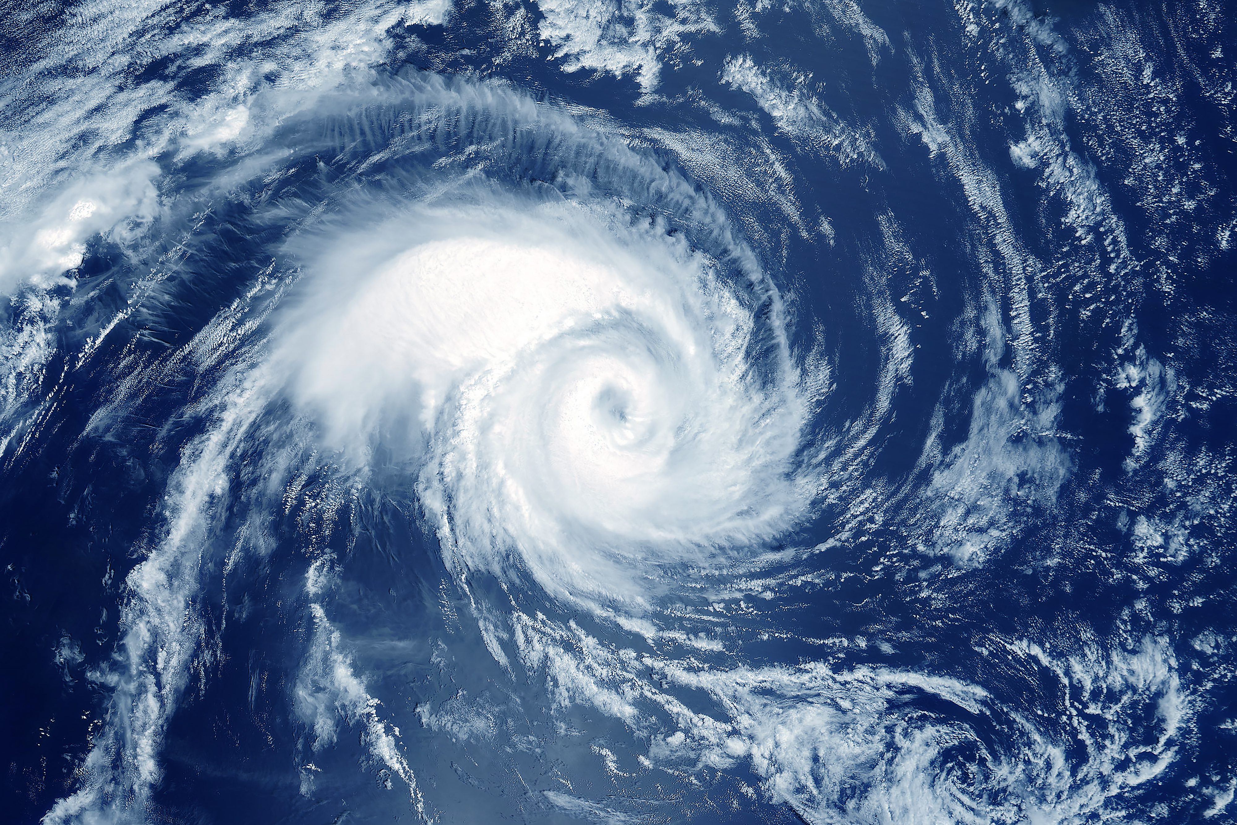 Image of an eye of a hurricane
