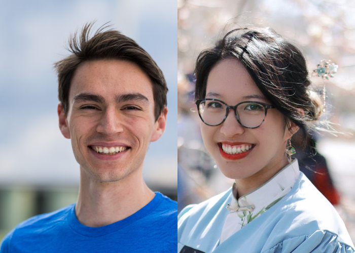Image of Columbia seniors Andrei Coman and Tina Liu