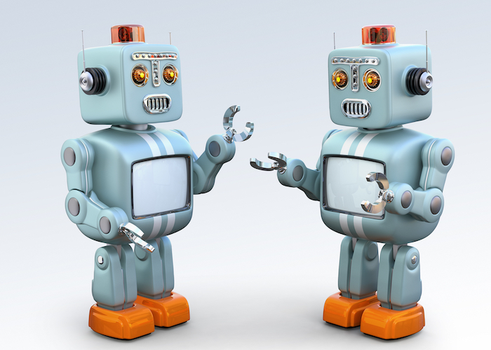 image of two robots
