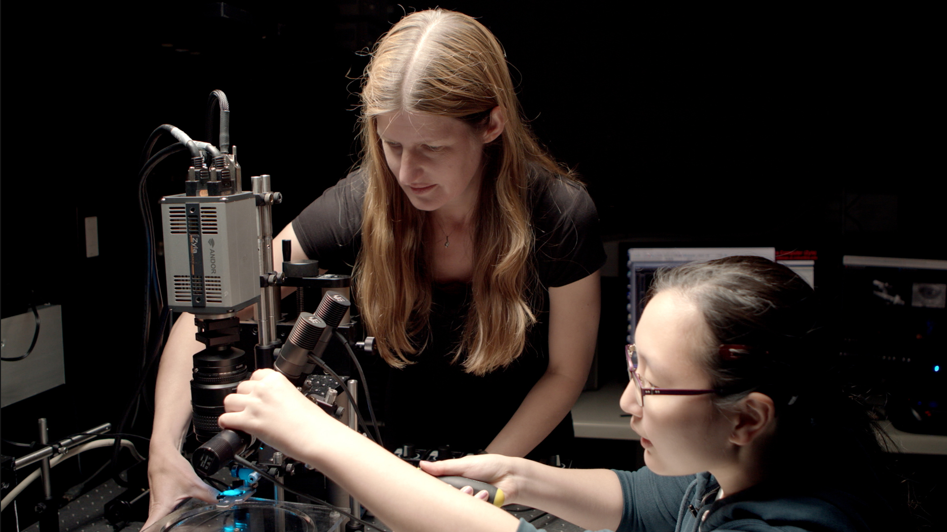 student-professor-lab