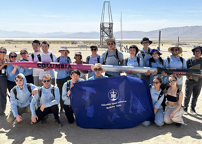 students in Columbia's Space Initiative