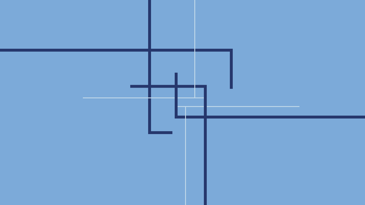 Abstract lines over a blue background