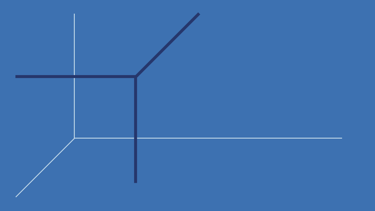 Abstract lines over a blue background