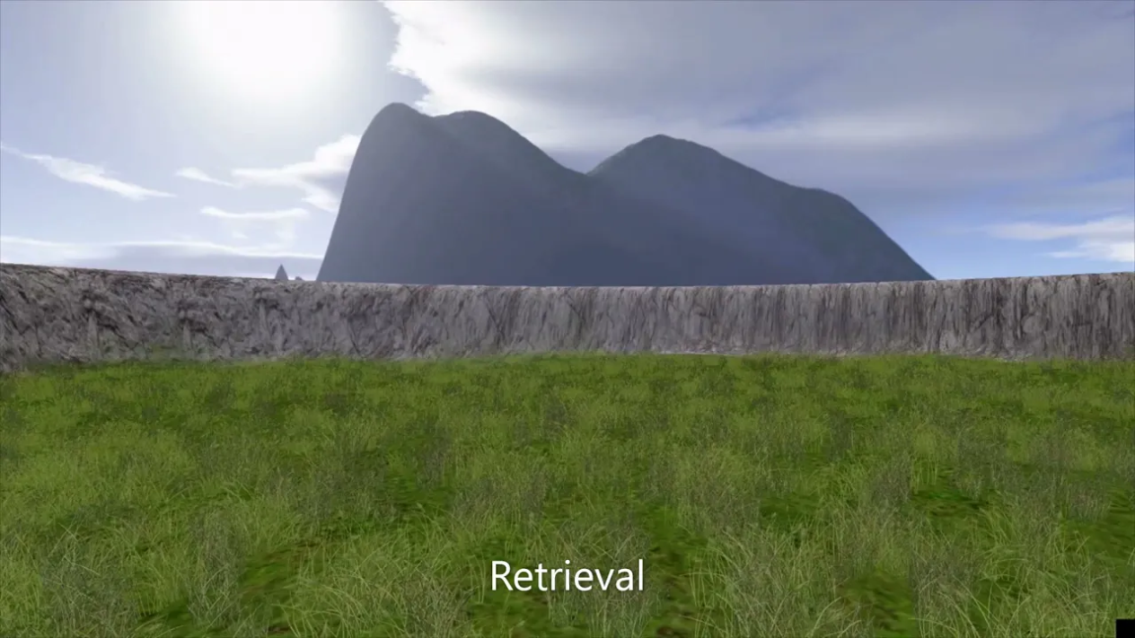 In the new study, patients had to perform a number of different tasks in virtual reality to help scientists better understand how the brain forms a map of the world. Credit: Lukas Kunz.