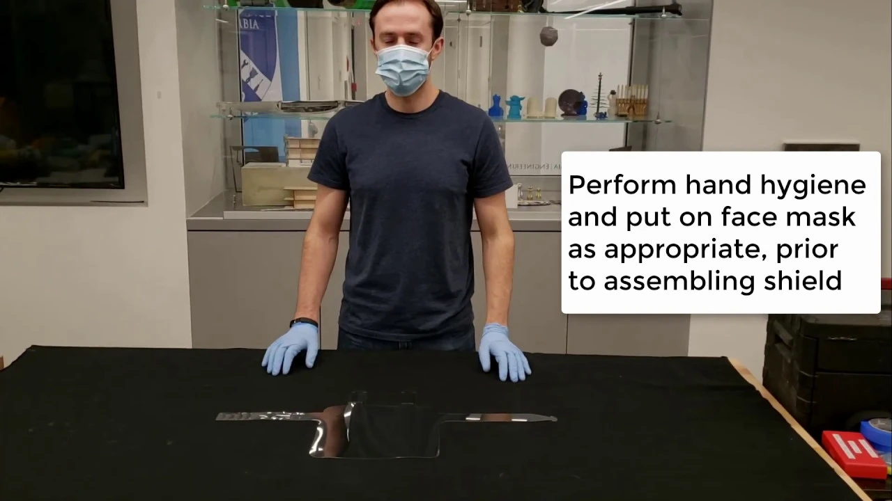 Columbia Engineering FaceShieldOne Instructional Video