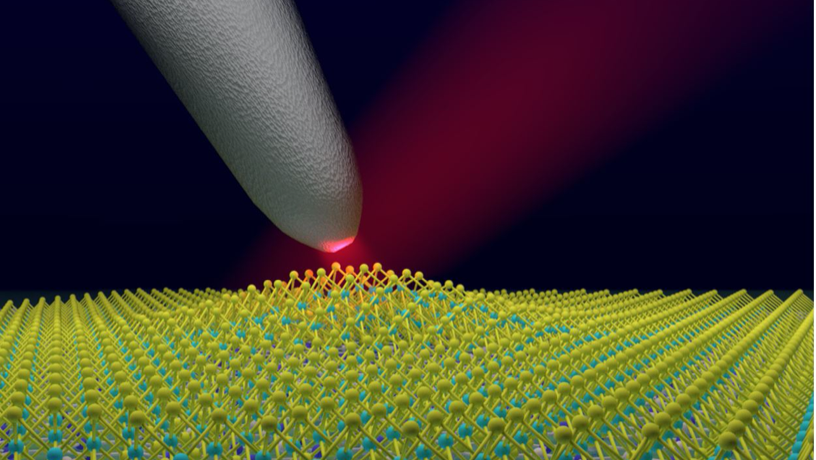 Schematic of a laser-illuminated nano-optical