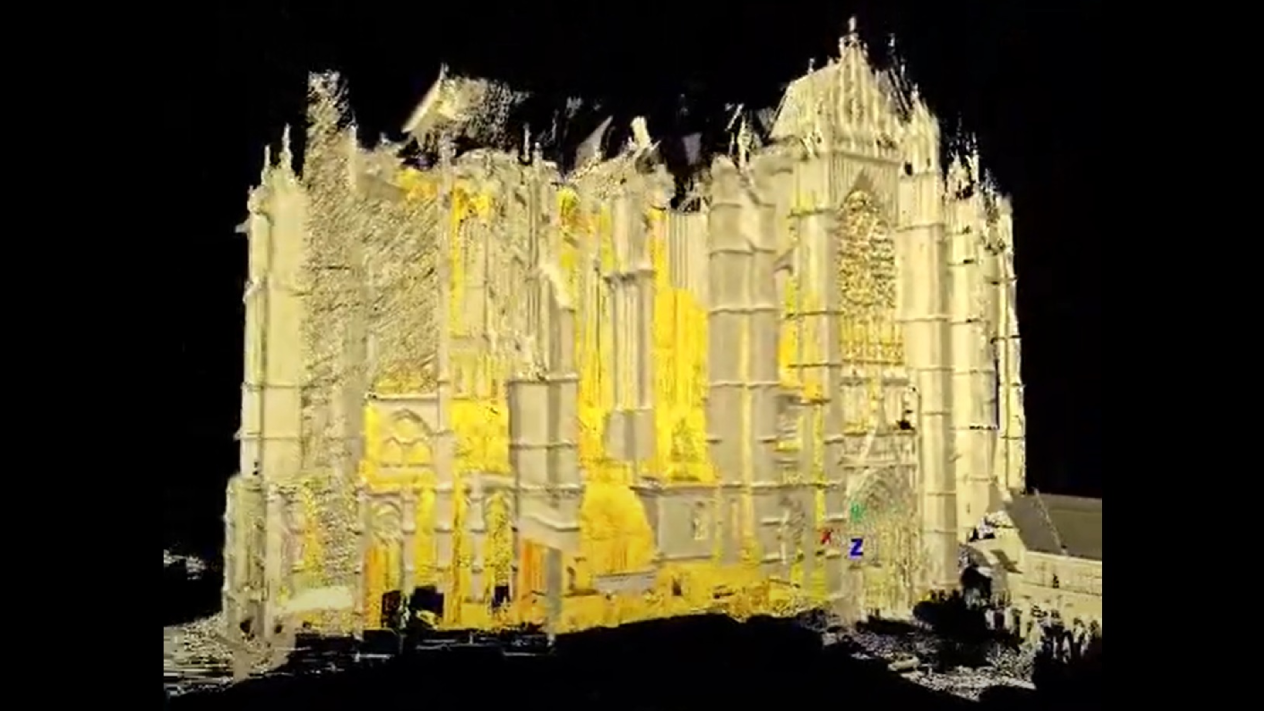 Scanning and Modeling the Cathedral of Saint Pierre, Beauvais, France