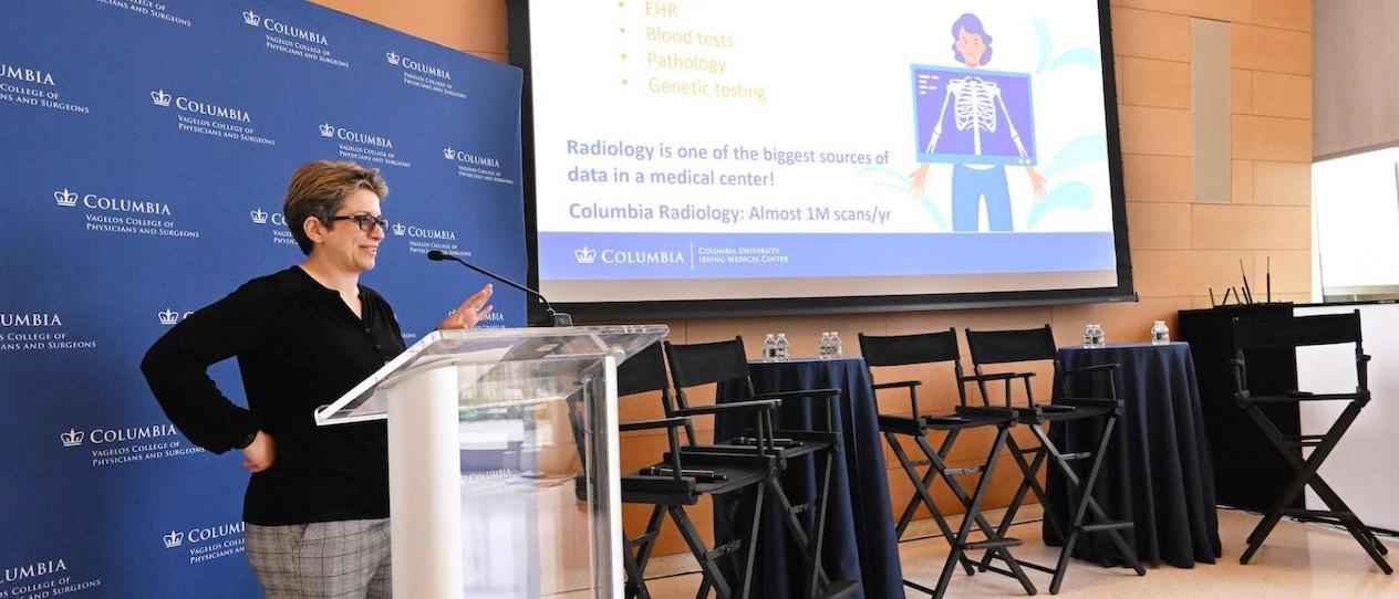 Despina Kontos leading presentation for the Center for Innovation in Imaging Biomarkers and Integrated Diagnostics 