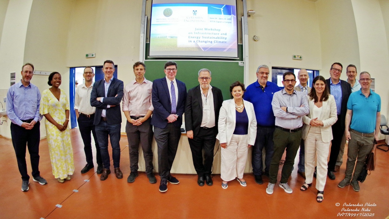 Joint Workshop on Infrastructure and Energy Sustainability in a Changing Climate participants standing together