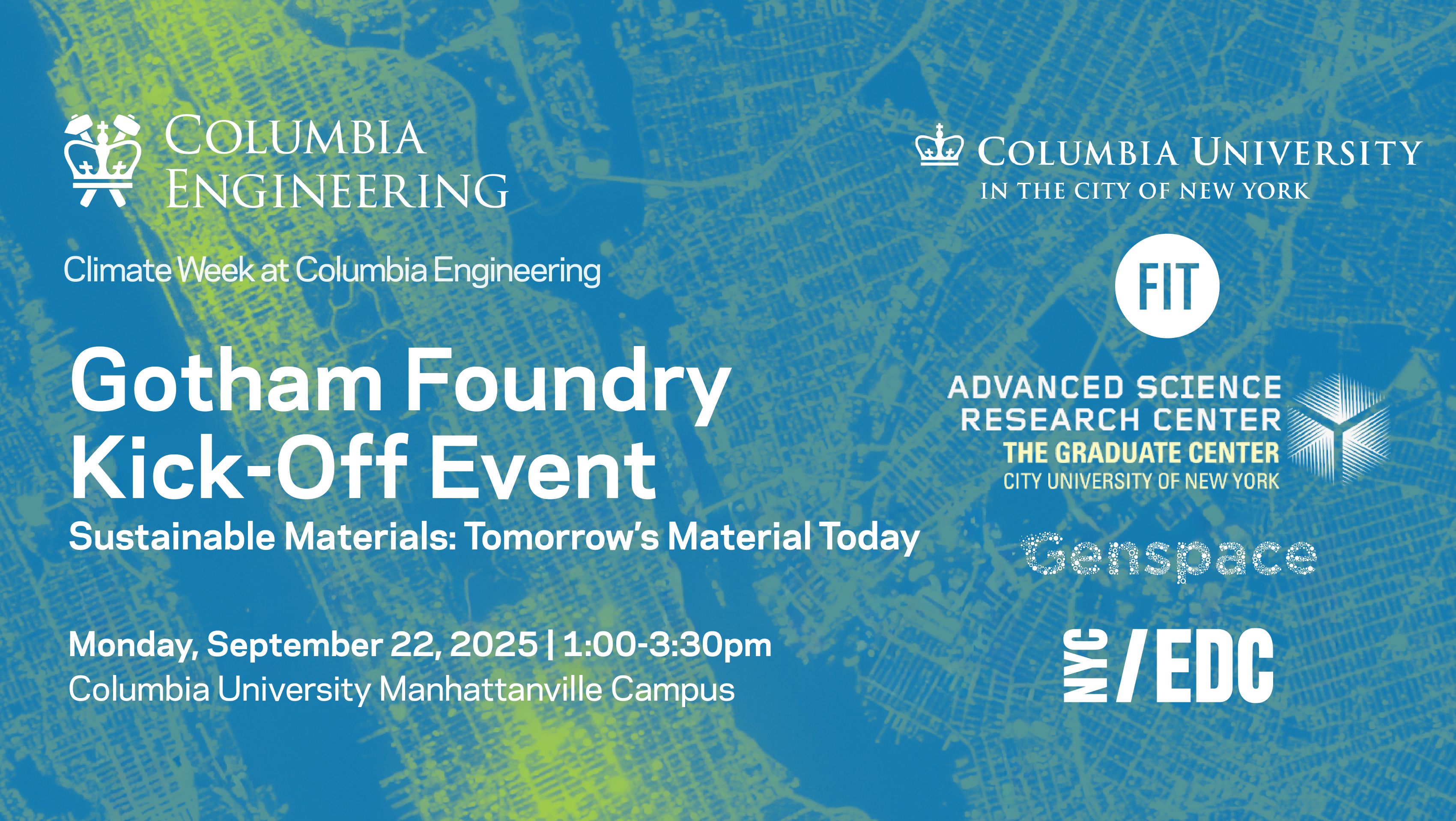 climate week gotham foundry kick off event