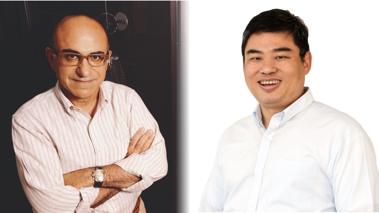 gallery of Columbia Engineering Professor Dimitris Anastassiou and Columbia University Trustee and Engineering alumnus Feng-Ming (Fermi) Wang
