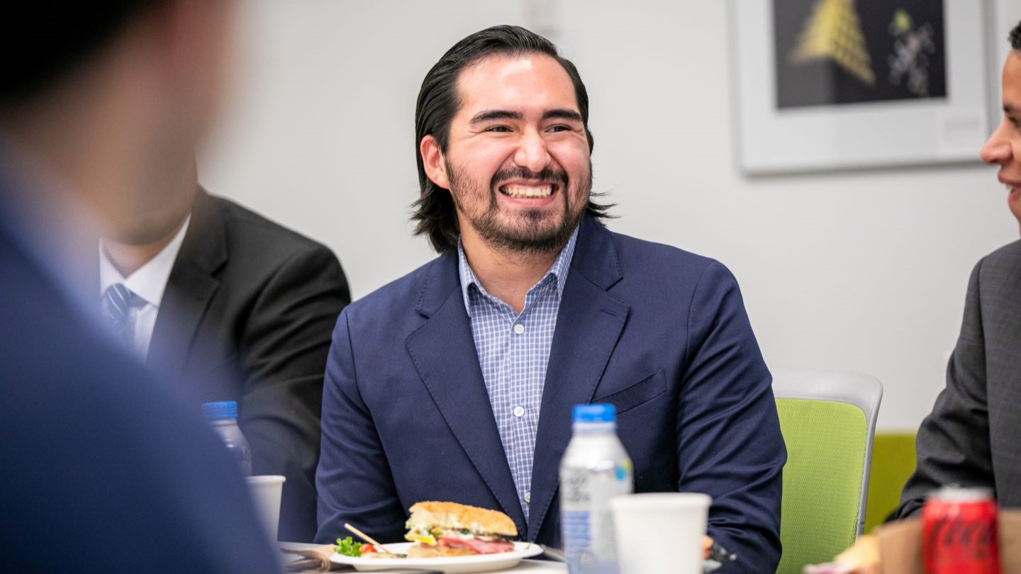 picture of lecture series participant smiling