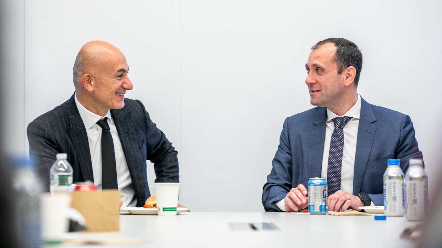 Erman Ilicak and Ibrahim Odeh, chair of the School's Construction Engineering and Management Program.