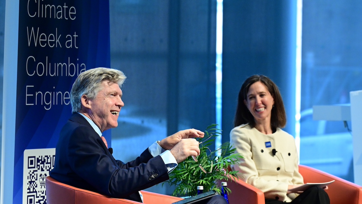 Alexander Sarrigeorgiou at Columbia Engineering Climate Week 2025