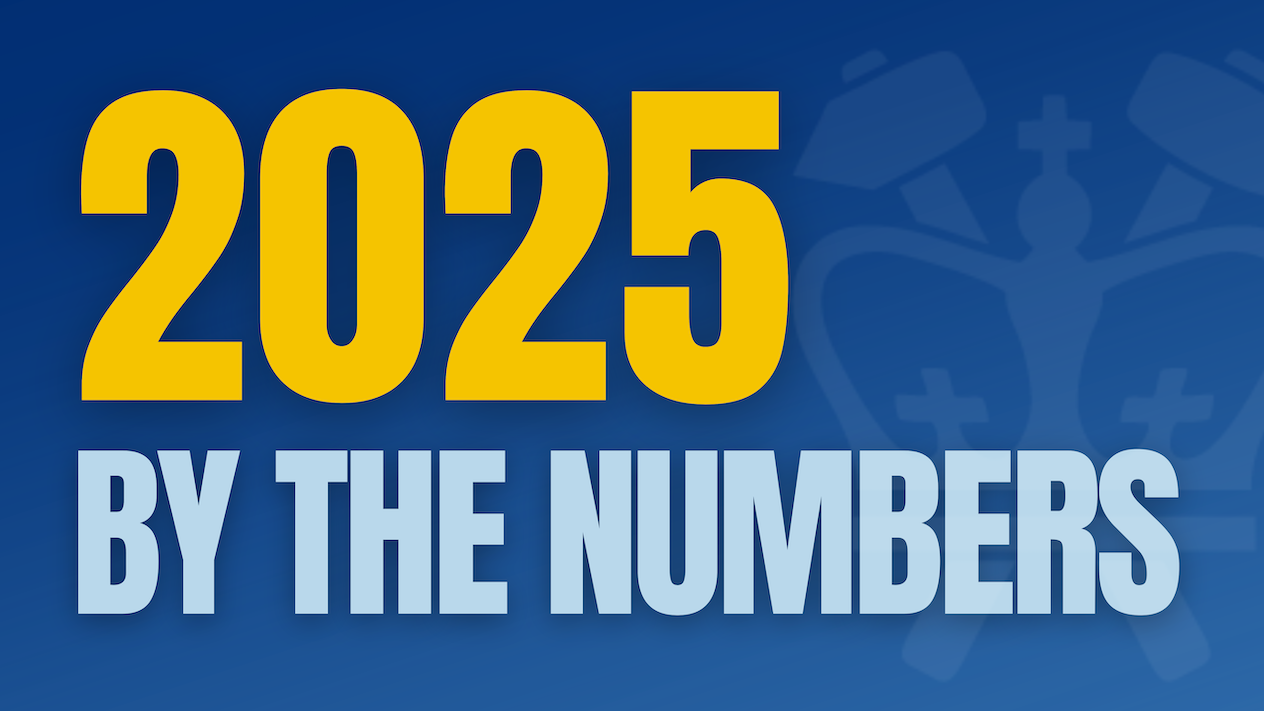 banner reading "2025 by the numbers"