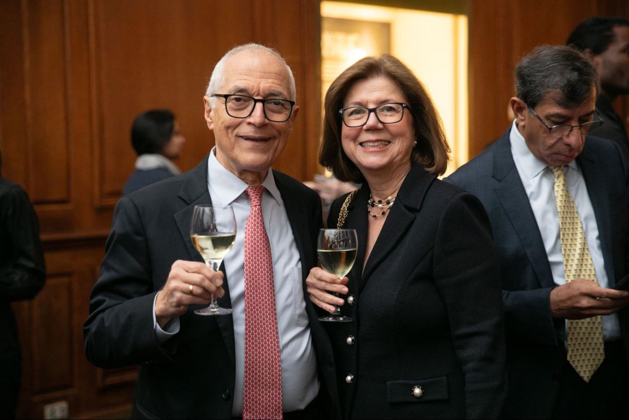 Dr. Thomas V. Papathomas '71BS, '73MS, '77PhD and his wife, Board of Visitors Member Georgia Papathomas BS’73, MS’74, PhD’78