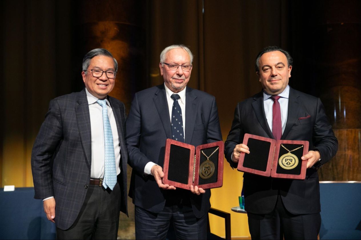 Left to right: Shih-Fu Chang, Salvatore Stolfo, Ziad Dalloul