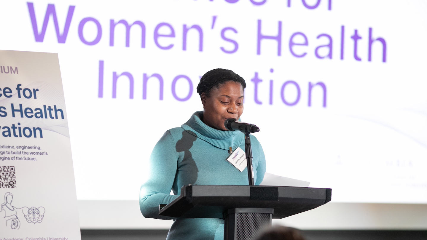 Christine Hendon, associate professor of electrical engineering, who develops innovative imaging technologies to study human tissue and disease