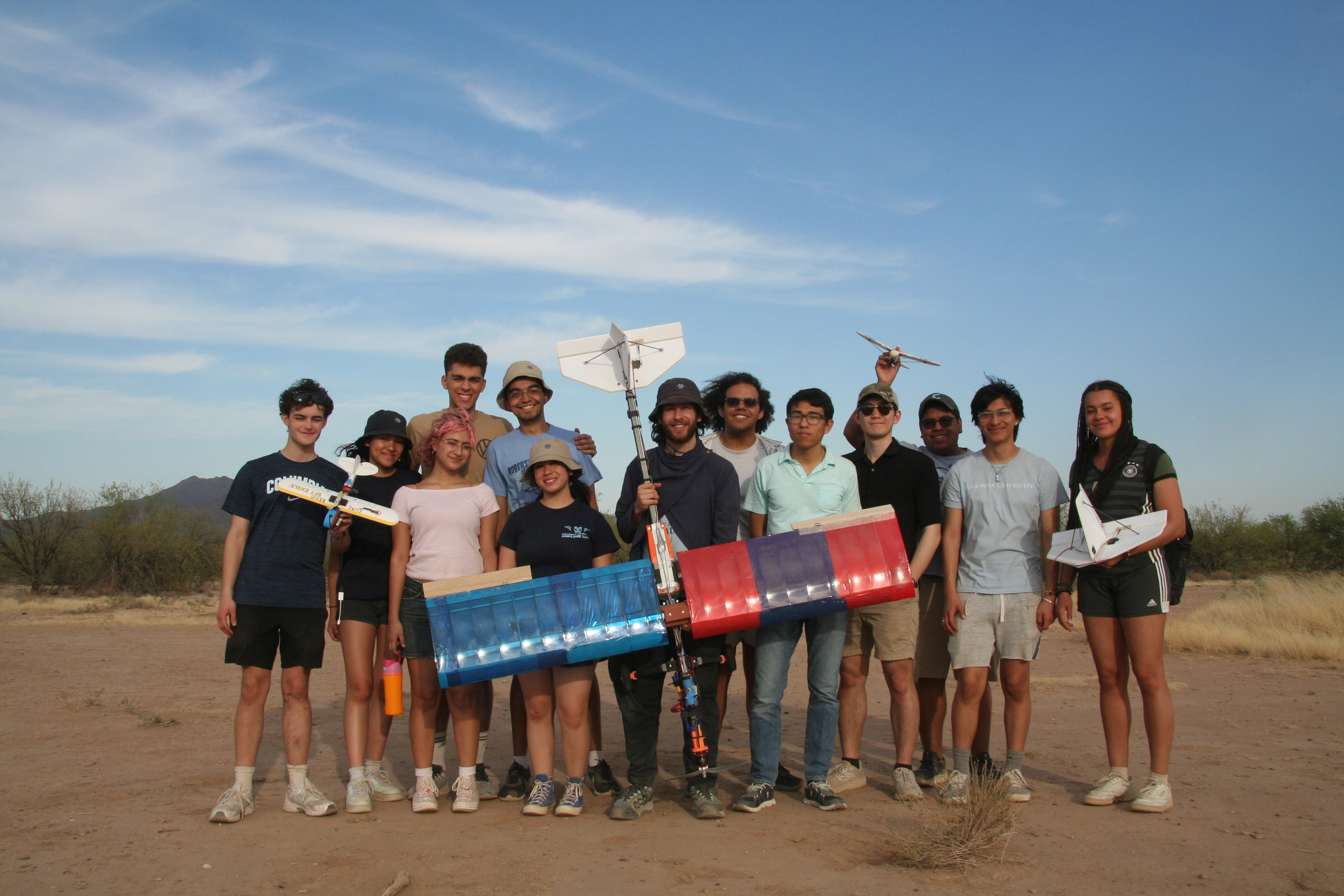 Columbia University Airplane Club (AIAA) at the Design/Build/Fly competition.