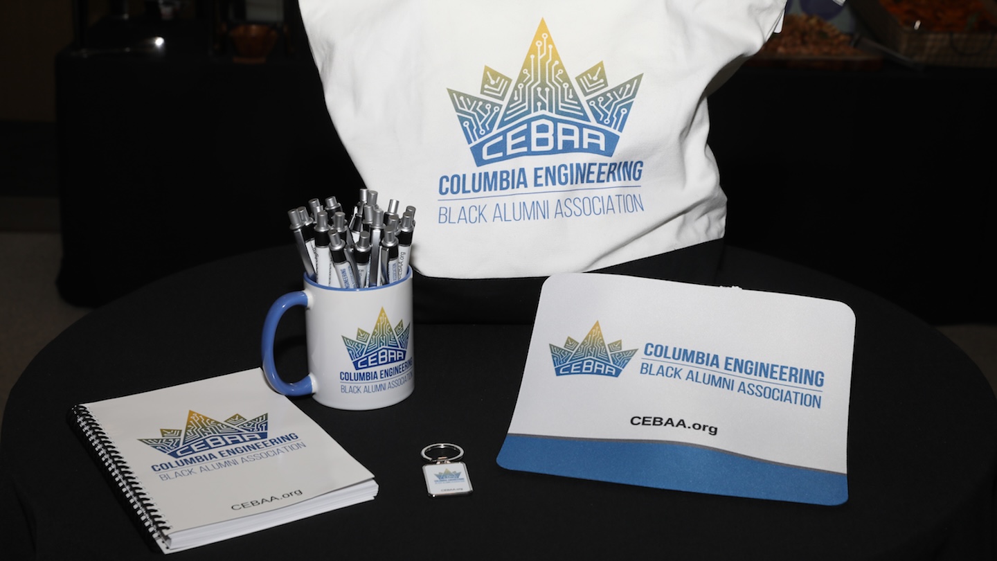 merch table at the National Society of Black Engineers