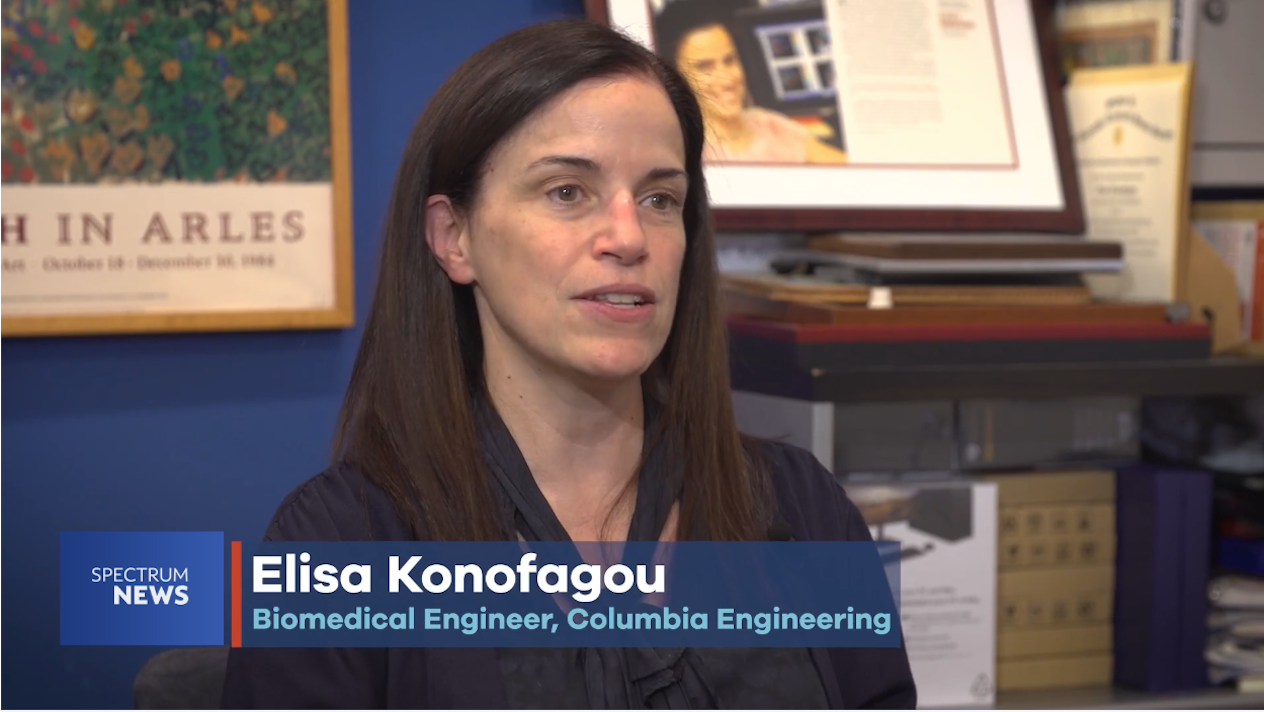 Elisa Konofagou on the news