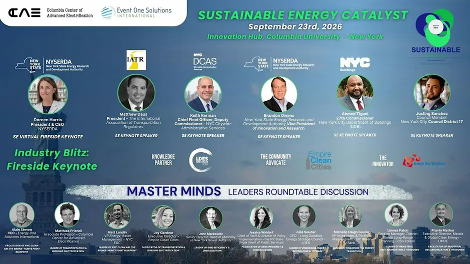 Sustainable Energy Catalyst: The Master Minds Roundtables event graphic.