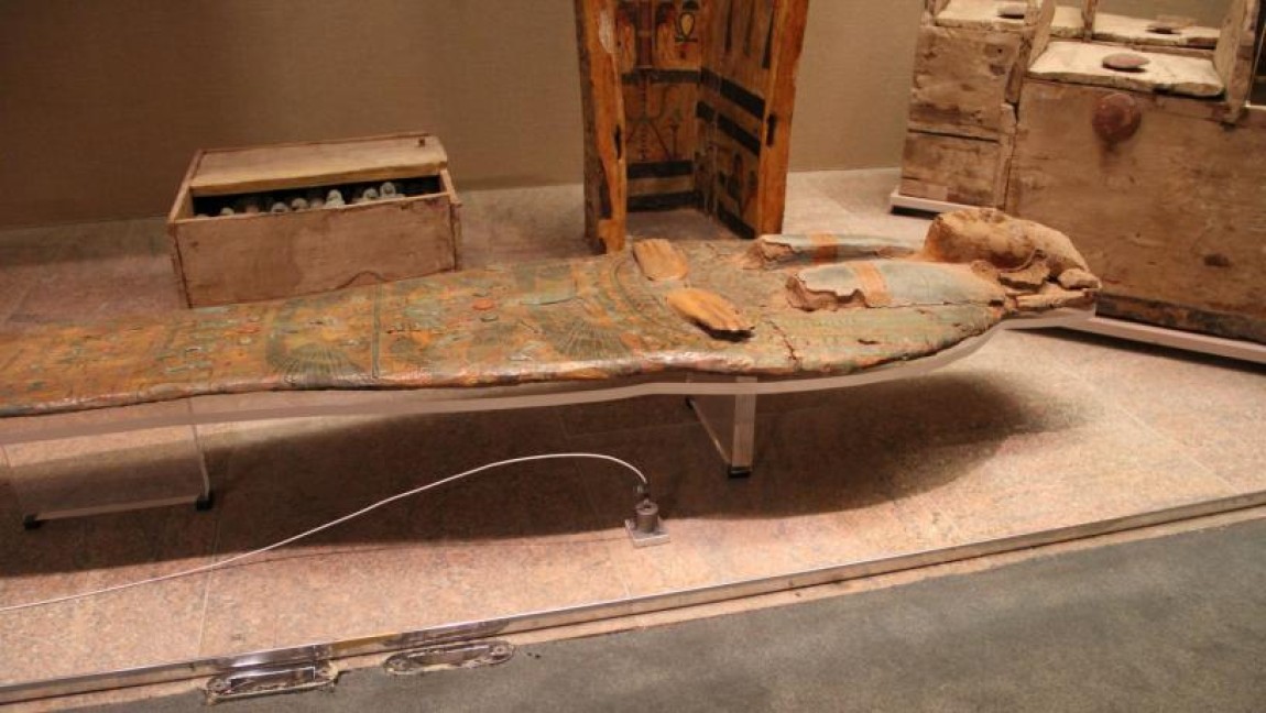Partial sensor placement during slab shots on a collaboration between Civil Engineering Professor Andrew Smyth and New York's Metropolitan Museum of Art.