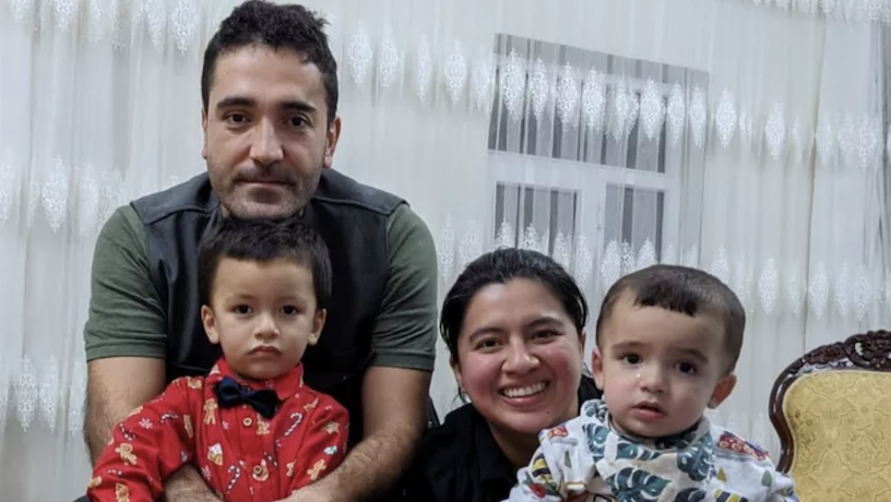 Burak Firik and his family