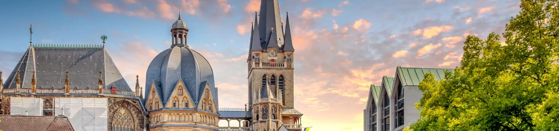 The old city of Aachen, Germany
