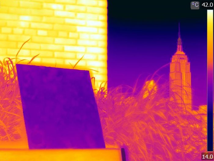 thermal image of buildings