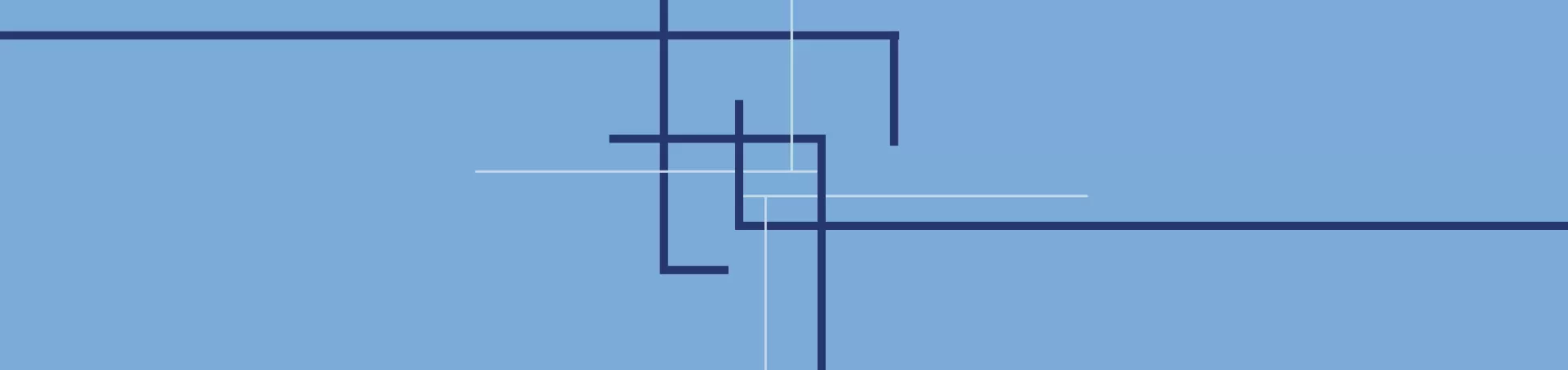 Abstract lines over a blue background