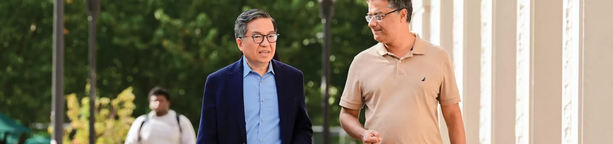 Columbia Engineering Dean Shih-Fu Chang and Vice Dean of Computing and AI Vishal Misra
