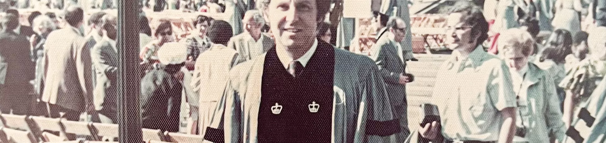Alan Kaganov pictured at Columbia Commencement