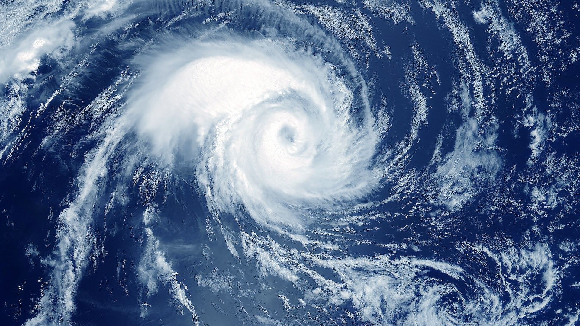 A hurricane from space.