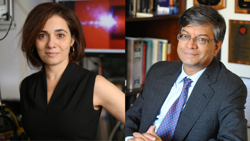 Michal Lipson (left) and Venkat Venkatasubramanian