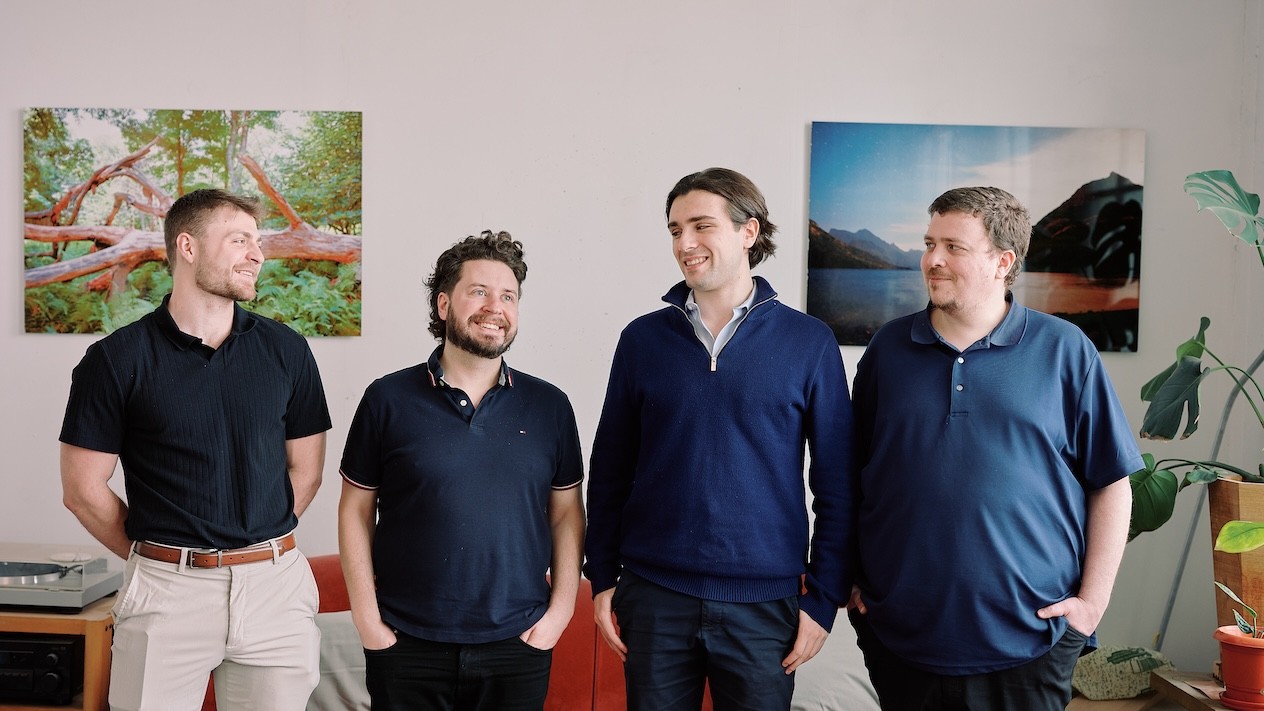 The Kathedra team, left to right: Kyle Cash, David Faes, Oliver Chasan, and Jordan Zeeb