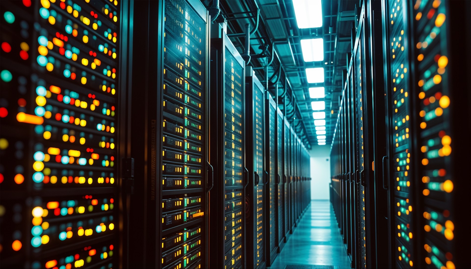 image of servers in data center