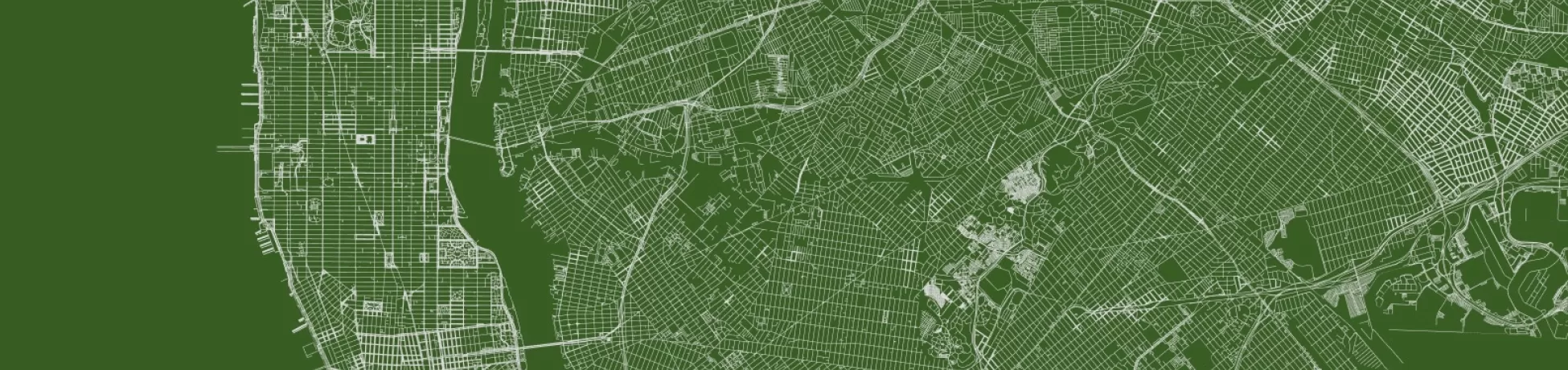 New York City gridlines from a satellite view