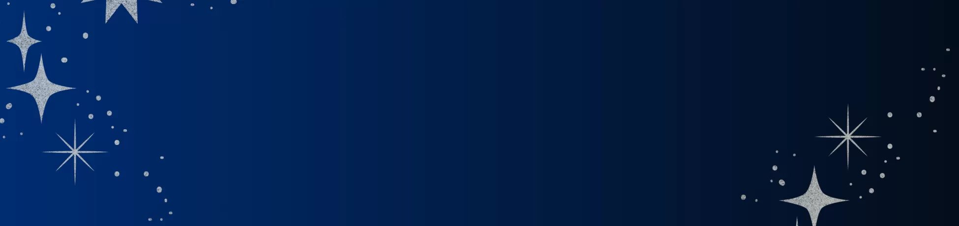 Blue backround with silver stars