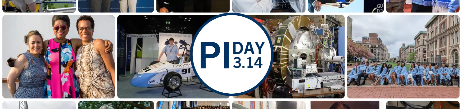 A collage including various photos from Columbia Engineering events in 2025 and alumni photo submissions