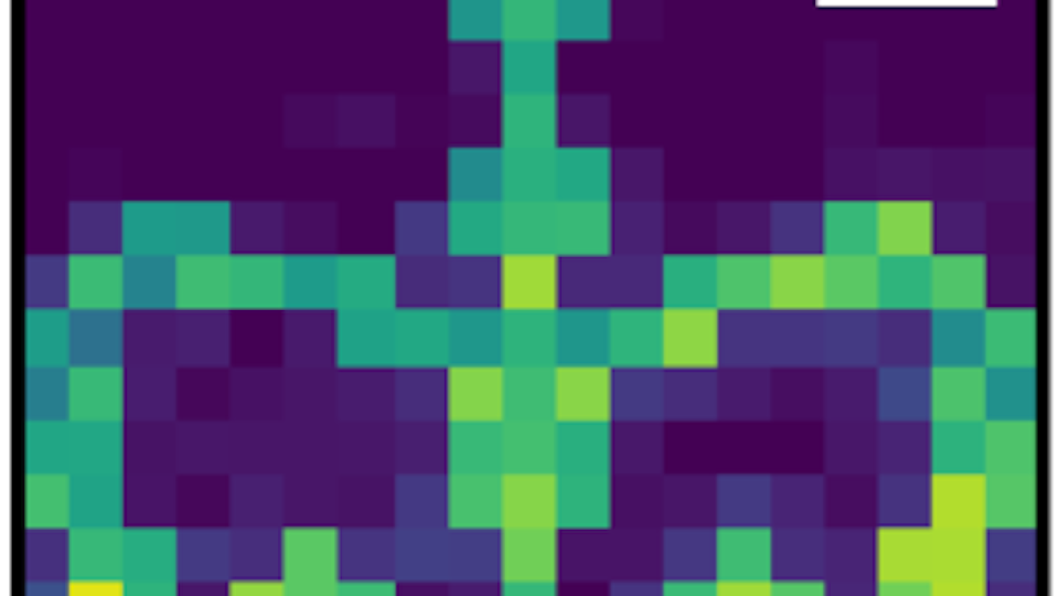 The Columbia Crown, created by photoswitchable avalanching nanoparticles.